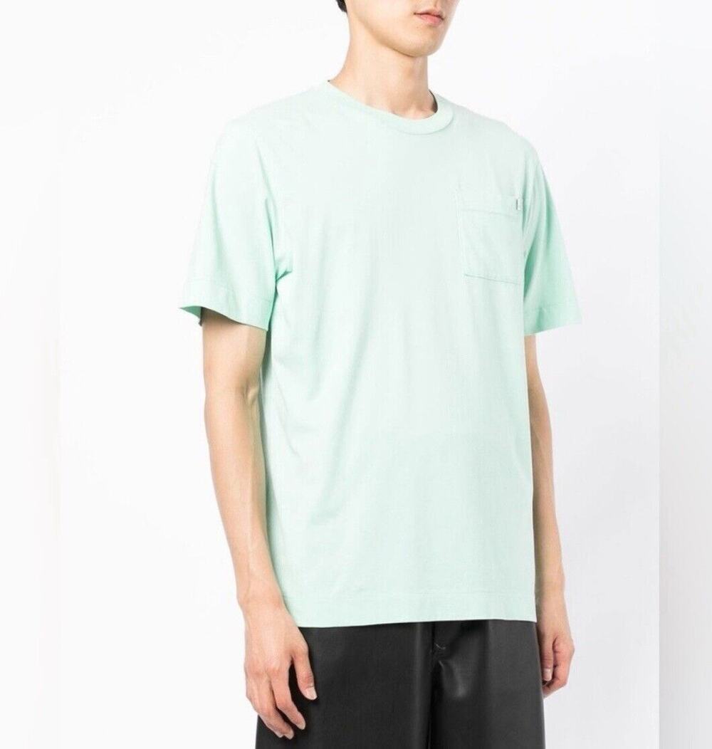 1017 ALYX 9SM Cotton Short-sleeve Chest pocket T-shirt Size M in Mint Green
